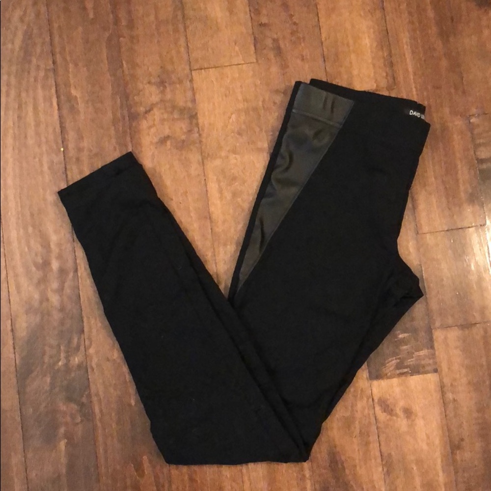 David Lerner vegan leather lined leggings